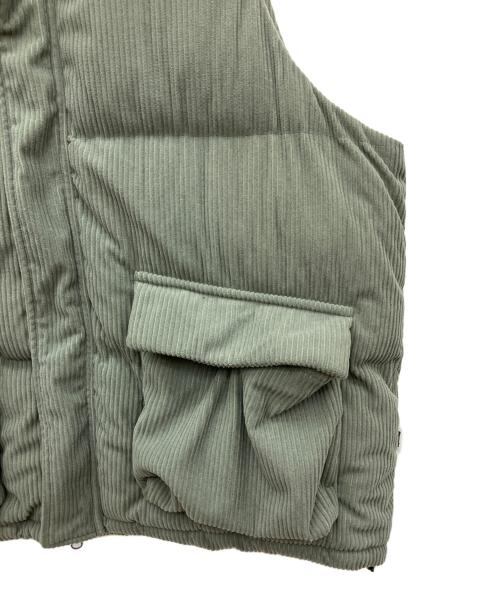 PERUSHU（ペルーシュ）Perushu (ペルーシュ) 中綿ベスト グリーン サイズ:SIZE Lの古着・服飾アイテム