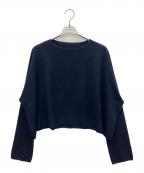 journal standard luxeジャーナルスタンダード ラックス）の古着「薄手ニット」｜ネイビー