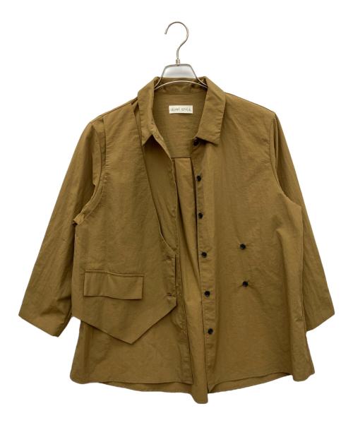 SUMI STYLE（スミ スタイル）SUMI STYLE (スミ スタイル) 長袖シャツ カーキ サイズ:Fの古着・服飾アイテム