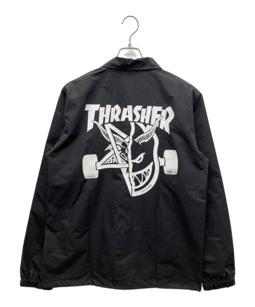 THRASHER（スラッシャー）THRASHER (スラッシャー) INDEPENDENT (インディペンデント) コーチジャケット ブラック サイズ:M 未使用品の古着・服飾アイテム