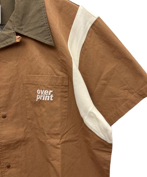 overprint（オーバープリント）overprint (オーバープリント) 半袖シャツ ブラウン サイズ:M 未使用品の古着・服飾アイテム