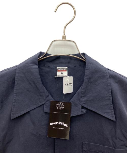 overprint（オーバープリント）overprint (オーバープリント) 半袖シャツ ネイビー サイズ:M 未使用品の古着・服飾アイテム