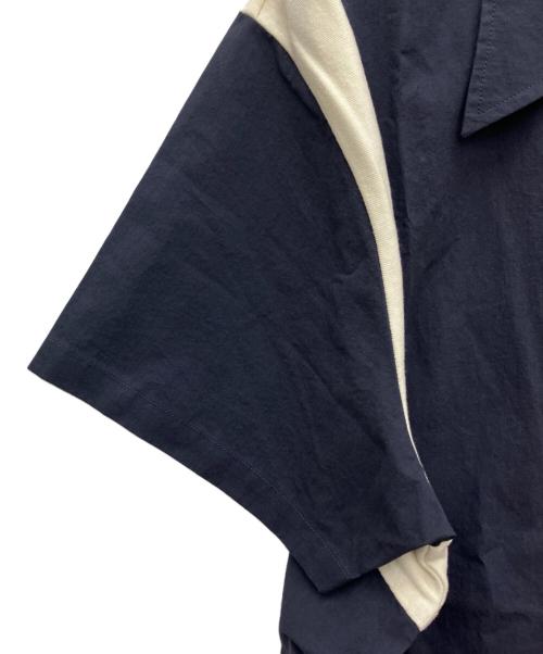overprint（オーバープリント）overprint (オーバープリント) 半袖シャツ ネイビー サイズ:M 未使用品の古着・服飾アイテム