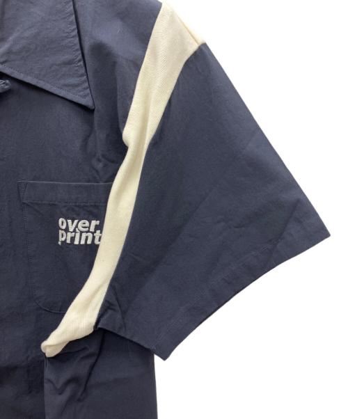 overprint（オーバープリント）overprint (オーバープリント) 半袖シャツ ネイビー サイズ:M 未使用品の古着・服飾アイテム