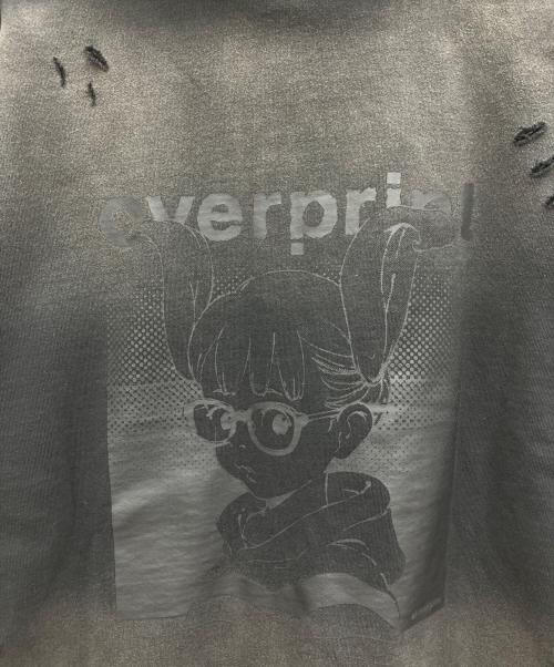 overprint（オーバープリント）overprint (オーバープリント) プルオーバーパーカー ブラック サイズ:XL 未使用品の古着・服飾アイテム
