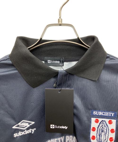 SUBCIETY（サブサエティ）SUBCIETY (サブサエティ) 長袖ポロシャツ ブラック サイズ:XL 未使用品の古着・服飾アイテム