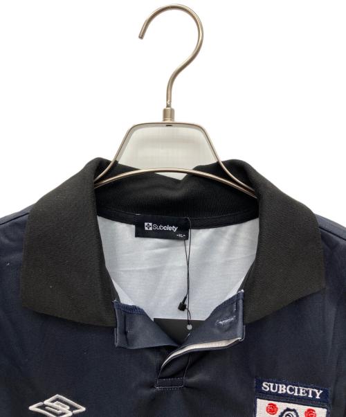 SUBCIETY（サブサエティ）SUBCIETY (サブサエティ) 長袖ポロシャツ ブラック サイズ:XL 未使用品の古着・服飾アイテム