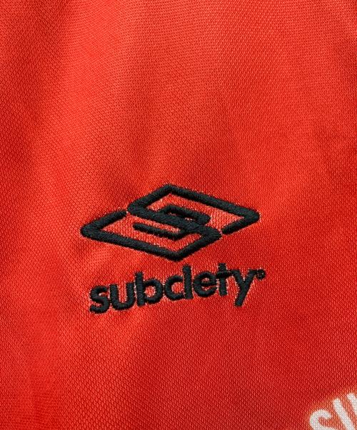 SUBCIETY（サブサエティ）SUBCIETY (サブサエティ) 長袖ポロシャツ レッド サイズ:XL 未使用品の古着・服飾アイテム