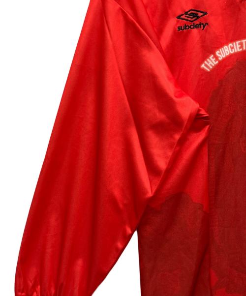 SUBCIETY（サブサエティ）SUBCIETY (サブサエティ) 長袖ポロシャツ レッド サイズ:XL 未使用品の古着・服飾アイテム