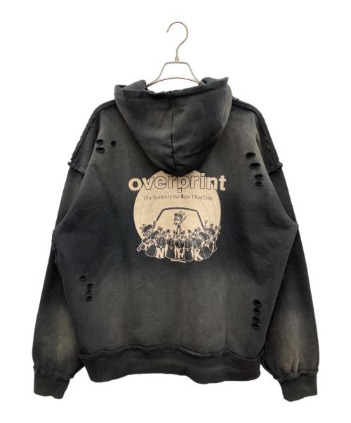 overprint（オーバープリント）overprint (オーバープリント) プルオーバーパーカー ブラック サイズ:XXL 未使用品の古着・服飾アイテム