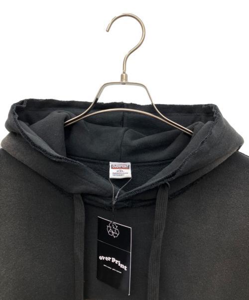 overprint（オーバープリント）overprint (オーバープリント) プルオーバーパーカー ブラック サイズ:XXL 未使用品の古着・服飾アイテム