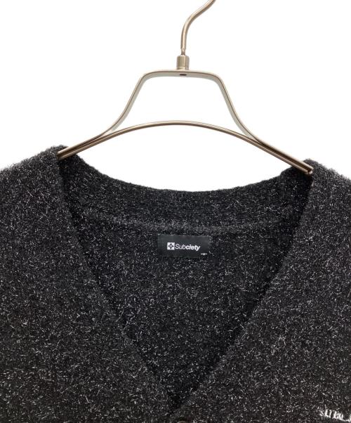 SUBCIETY（サブサエティ）SUBCIETY (サブサエティ) 薄手カーディガン ブラック サイズ:M 未使用品の古着・服飾アイテム