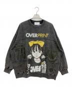overprintオーバープリント）の古着「ロングスリーブTシャツ」｜グレー