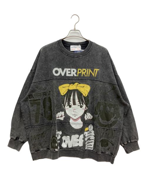overprint（オーバープリント）overprint (オーバープリント) ロングスリーブTシャツ グレー サイズ:XL 未使用品の古着・服飾アイテム