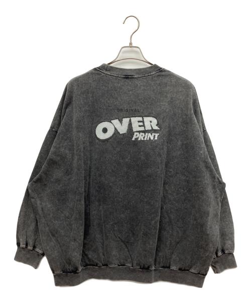 overprint（オーバープリント）overprint (オーバープリント) ロングスリーブTシャツ グレー サイズ:XL 未使用品の古着・服飾アイテム
