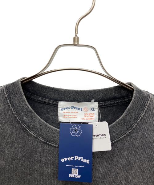 overprint（オーバープリント）overprint (オーバープリント) ロングスリーブTシャツ グレー サイズ:XL 未使用品の古着・服飾アイテム
