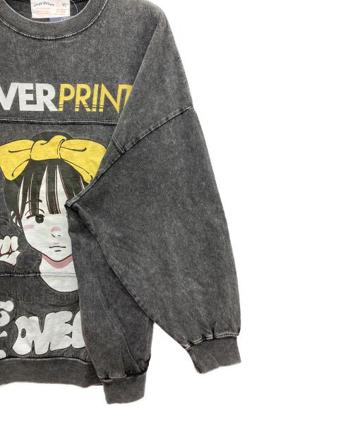 overprint（オーバープリント）overprint (オーバープリント) ロングスリーブTシャツ グレー サイズ:XL 未使用品の古着・服飾アイテム