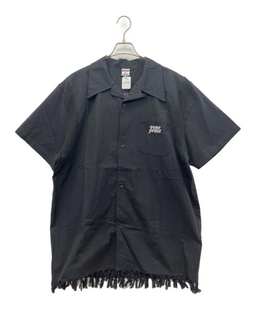overprint（オーバープリント）overprint (オーバープリント) 半袖シャツ ブラック サイズ:XL 未使用品の古着・服飾アイテム