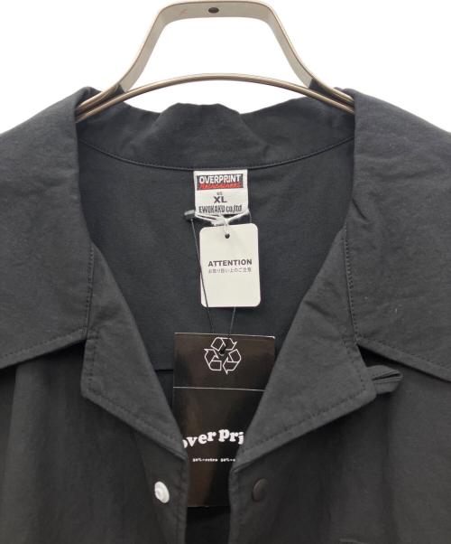 overprint（オーバープリント）overprint (オーバープリント) 半袖シャツ ブラック サイズ:XL 未使用品の古着・服飾アイテム
