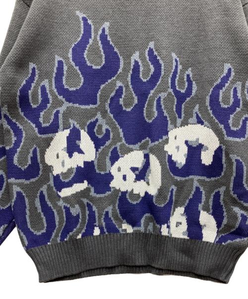 MAGICAL MOSH MISFITS（マジカルモッシュミスフィッツ）MAGICAL MOSH MISFITS (マジカルモッシュミスフィッツ) 厚手ニット グレー サイズ:M 未使用品の古着・服飾アイテム