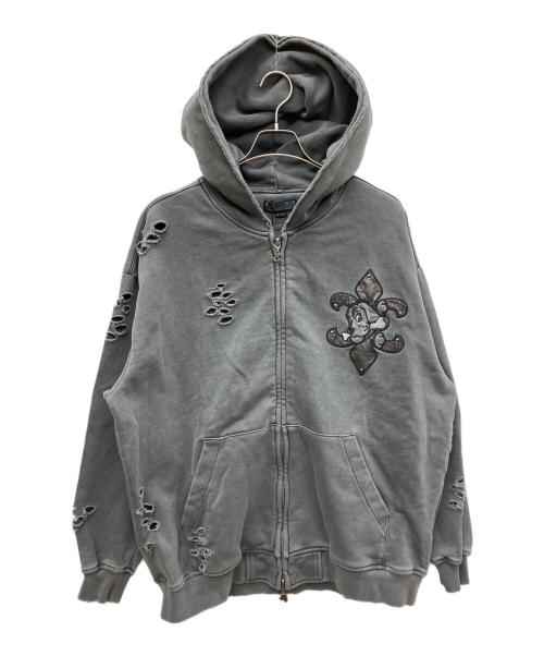 GALFY（ガルフィー）GALFY (ガルフィー) ジップパーカー グレー サイズ:XXL 未使用品の古着・服飾アイテム