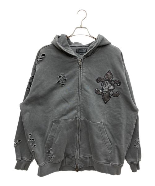 GALFY（ガルフィー）GALFY (ガルフィー) ジップパーカー グレー サイズ:XXL 未使用品の古着・服飾アイテム