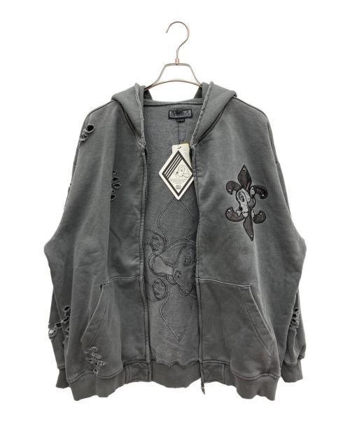 GALFY（ガルフィー）GALFY (ガルフィー) ジップパーカー グレー サイズ:XXL 未使用品の古着・服飾アイテム