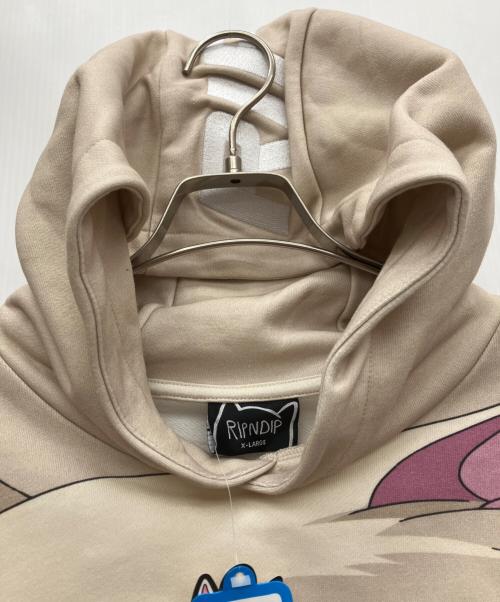 RIPNDIP（リップンディップ）RIPNDIP (リップンディップ) プルオーバーパーカー ベージュ サイズ:XL 未使用品の古着・服飾アイテム