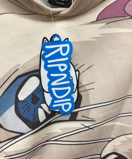 RIPNDIP（リップンディップ）RIPNDIP (リップンディップ) プルオーバーパーカー ベージュ サイズ:XL 未使用品の古着・服飾アイテム