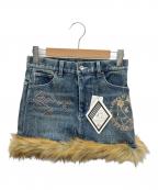 GALFYガルフィー）の古着「ショートデニムスカート」｜インディゴ