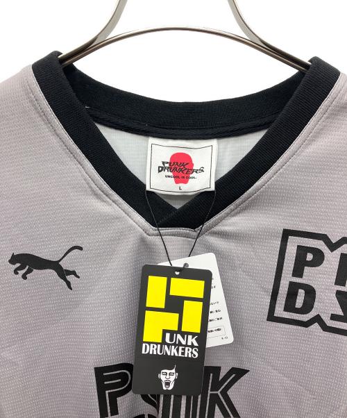 PUNK DRUNKERS（パンクドランカーズ）PUNK DRUNKERS (パンクドランカーズ) ゲームシャツ グレー サイズ:Ｌ 未使用品の古着・服飾アイテム
