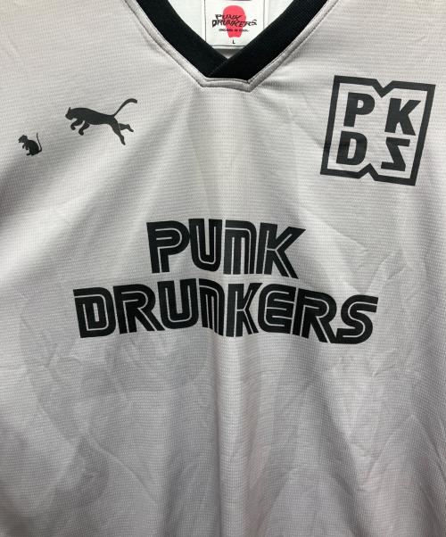 PUNK DRUNKERS（パンクドランカーズ）PUNK DRUNKERS (パンクドランカーズ) ゲームシャツ グレー サイズ:Ｌ 未使用品の古着・服飾アイテム