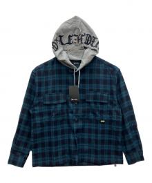 SUBCIETY（サブサエティ）の古着「フーデットシャツ」｜グリーン