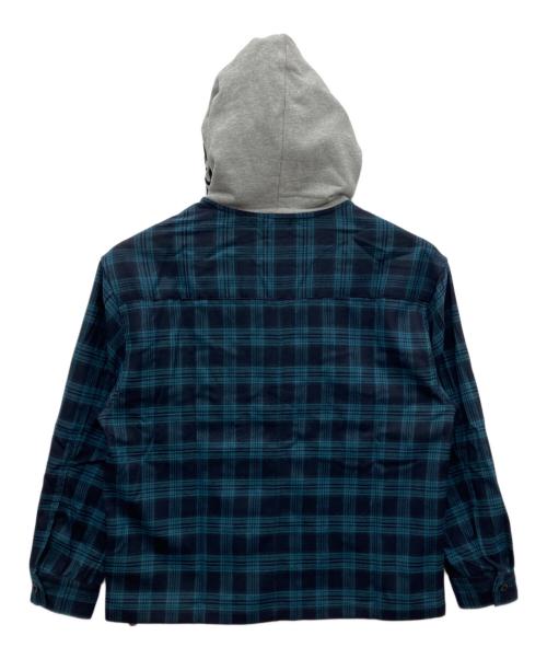 SUBCIETY（サブサエティ）SUBCIETY (サブサエティ) フーデットシャツ グリーン サイズ:M 未使用品の古着・服飾アイテム