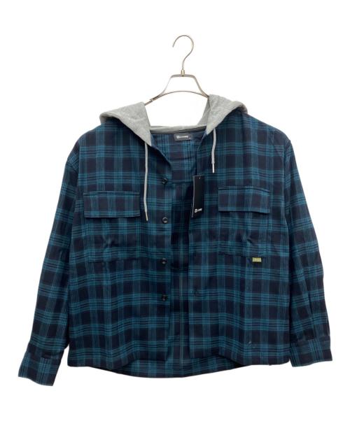 SUBCIETY（サブサエティ）SUBCIETY (サブサエティ) フーデットシャツ グリーン サイズ:M 未使用品の古着・服飾アイテム