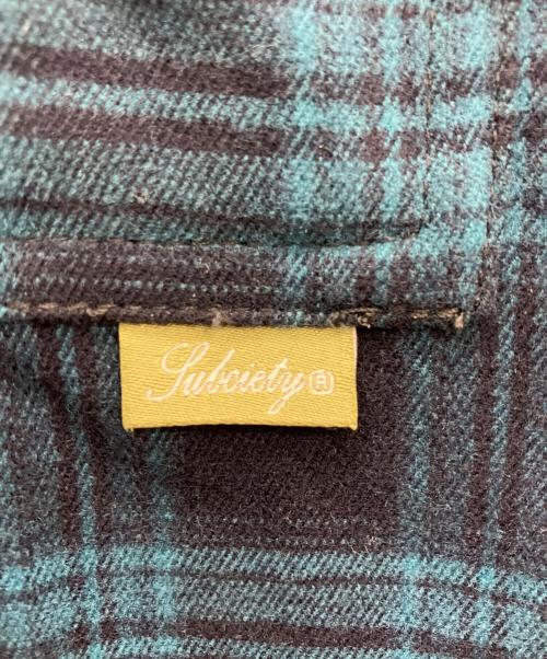 SUBCIETY（サブサエティ）SUBCIETY (サブサエティ) フーデットシャツ グリーン サイズ:M 未使用品の古着・服飾アイテム