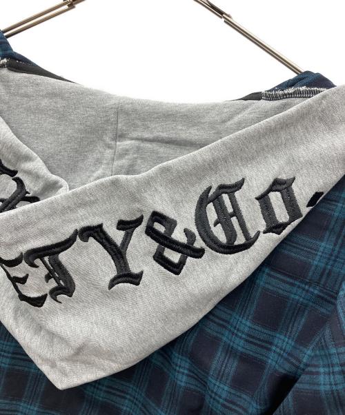 SUBCIETY（サブサエティ）SUBCIETY (サブサエティ) フーデットシャツ グリーン サイズ:M 未使用品の古着・服飾アイテム