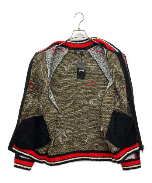 glamb（グラム）glamb (グラム) ニットスカジャン ブラック×ホワイト サイズ:MEDIUM 未使用品の古着・服飾アイテム