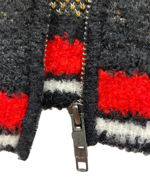 glamb（グラム）glamb (グラム) ニットスカジャン ブラック×ホワイト サイズ:MEDIUM 未使用品の古着・服飾アイテム