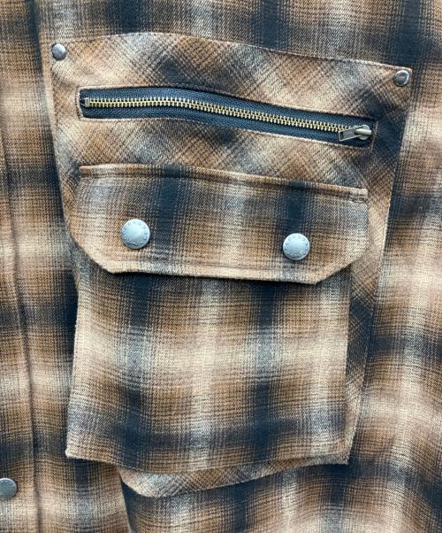 glamb（グラム）glamb (グラム) ステンカラーシャツ ブラウン サイズ:SIZE Free 未使用品の古着・服飾アイテム