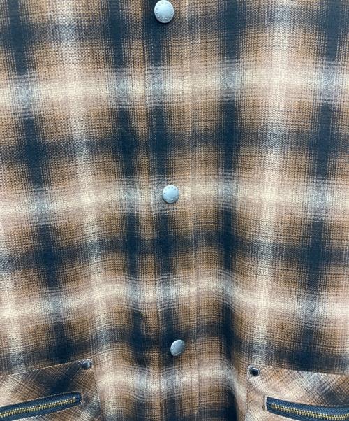 glamb（グラム）glamb (グラム) ステンカラーシャツ ブラウン サイズ:SIZE Free 未使用品の古着・服飾アイテム