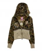 GALFYガルフィー）の古着「ハーフジップパーカー」｜ベージュ