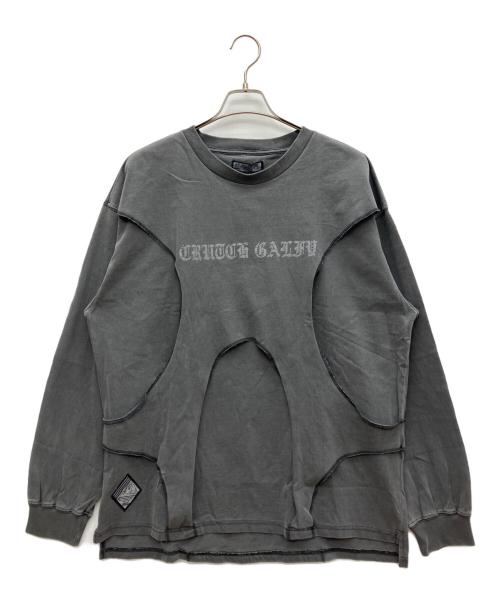 GALFY（ガルフィー）GALFY (ガルフィー) ロングスリーブTシャツ グレー サイズ:Ｌ 未使用品の古着・服飾アイテム