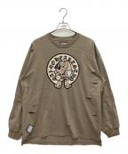 GALFYガルフィー）の古着「ロングスリーブTシャツ」｜ベージュ