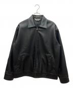 BACKERSバッカーズ）の古着「フェイクレザージャケット」｜ブラック