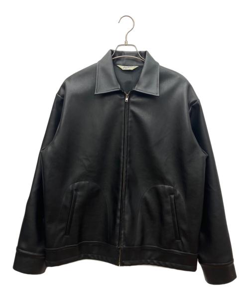 BACKERS（バッカーズ）BACKERS (バッカーズ) フェイクレザージャケット ブラック サイズ:Ｌの古着・服飾アイテム