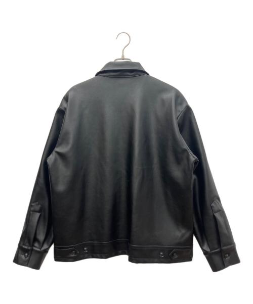 BACKERS（バッカーズ）BACKERS (バッカーズ) フェイクレザージャケット ブラック サイズ:Ｌの古着・服飾アイテム