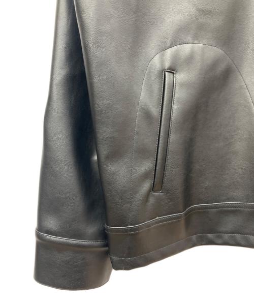 BACKERS（バッカーズ）BACKERS (バッカーズ) フェイクレザージャケット ブラック サイズ:Ｌの古着・服飾アイテム