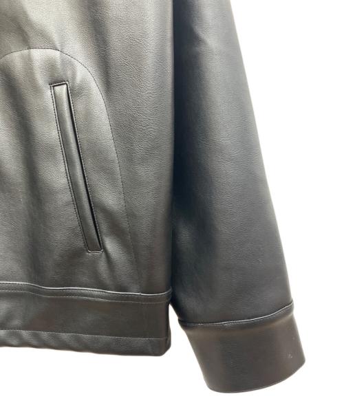 BACKERS（バッカーズ）BACKERS (バッカーズ) フェイクレザージャケット ブラック サイズ:Ｌの古着・服飾アイテム