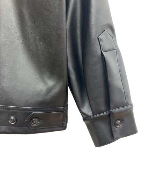 BACKERS（バッカーズ）BACKERS (バッカーズ) フェイクレザージャケット ブラック サイズ:Ｌの古着・服飾アイテム